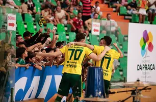 CAP comemora gol frente ao Fortaleza, na fase de quartas (Foto: Lucas Batista/ CAP)