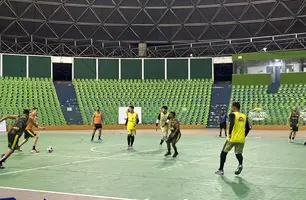 CAP realiza último treino em Teresina antes da final do Brasileiro de Futsal (Foto: Conecta Piauí)