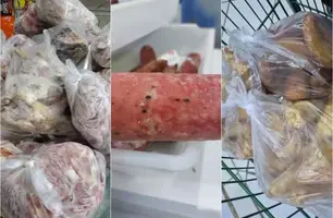 Carne vencida há três anos é apreendida em supermercado no Rio Grande do Sul (Foto: Reprodução)