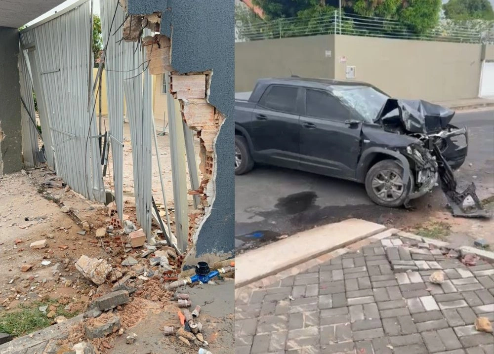 Carro invade residência após perder o controle na zona Leste de Teresina