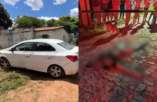 Carro supostamente utilizado na execução de adolescente é localizado em Teresina (Foto: Reprodução)