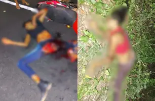 Colisão entre carro e moto deixa mulher morta e outra gravemente ferida em Nazária (Foto: Reprodução)