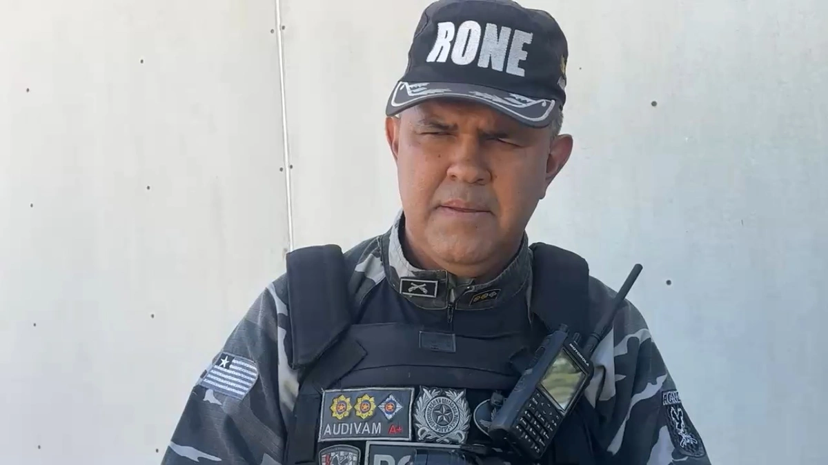 Comandante do Batalhão RONE, coronel Audivan Nunes