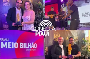 Conecta Piauí é destaque e recebe troféu do Prêmio IELTV 2025 (Foto: Portal Conecta Píaui)