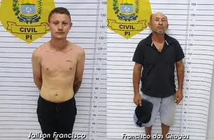 Confusão termina com dois homens presos após agredir policial em Barra Grande (Foto: Divulgação/Polícia Civil)