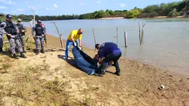 Corpo de jovem é encontrado às margens do Rio Igaraçu, em Parnaíba (Foto: Reprodução/Folha do Delta)