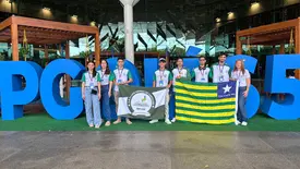 Criadores do Educa Pé-de-Meia Digital visitam a Campus Party em Goiânia (Foto: Reprodução)