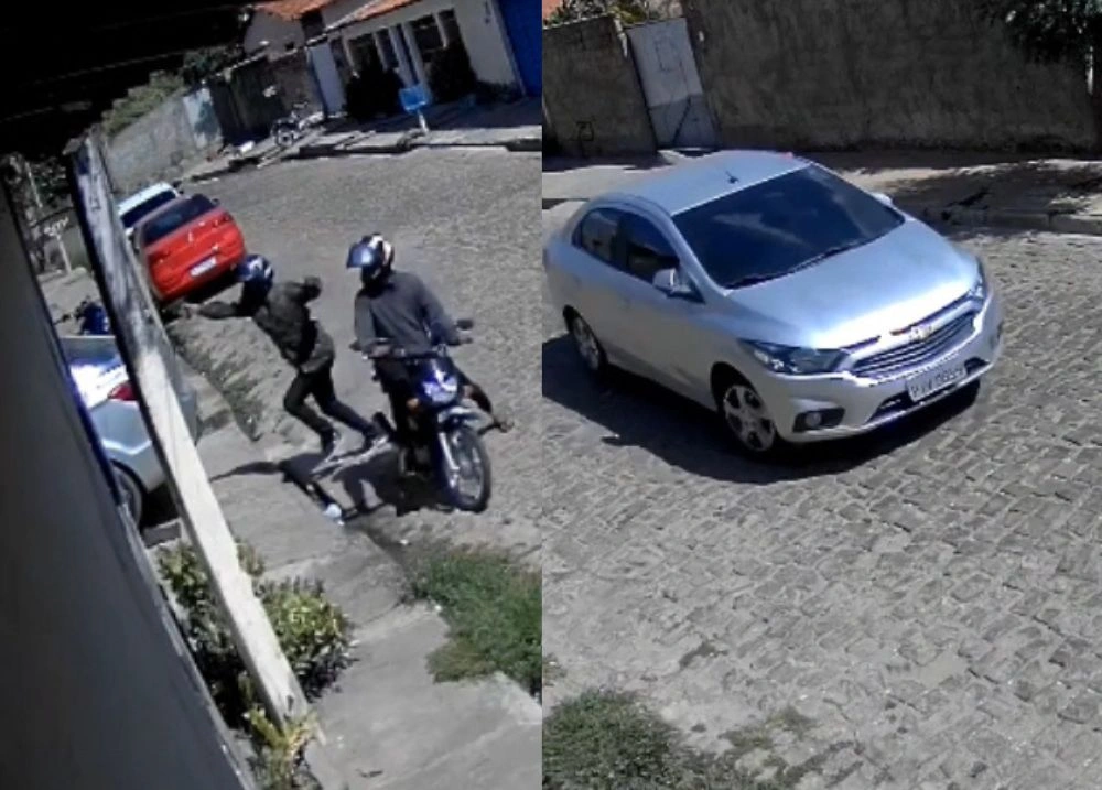 Criminosos armados roubam carro na calçada de residência na zona Leste de Teresina