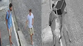 Criminosos furtam condensador de ar-condicionado no Centro de Teresina (Foto: Reprodução)