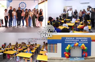 Demerval Lobão inaugura nova creche Professora Maria Guadalupe Feitosa (Foto: Reprodução)