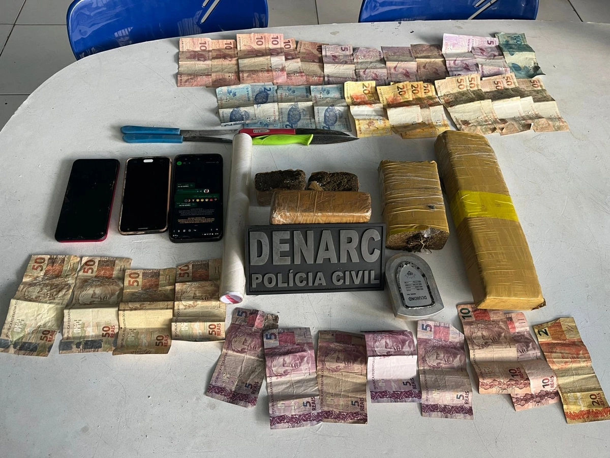 Denarc prende dupla e apreende drogas na Avenida Maranhão, em Teresina