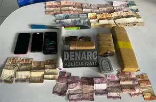 Denarc prende dupla e apreende drogas na Avenida Maranhão, em Teresina (Foto: Divulgação/DENARC)