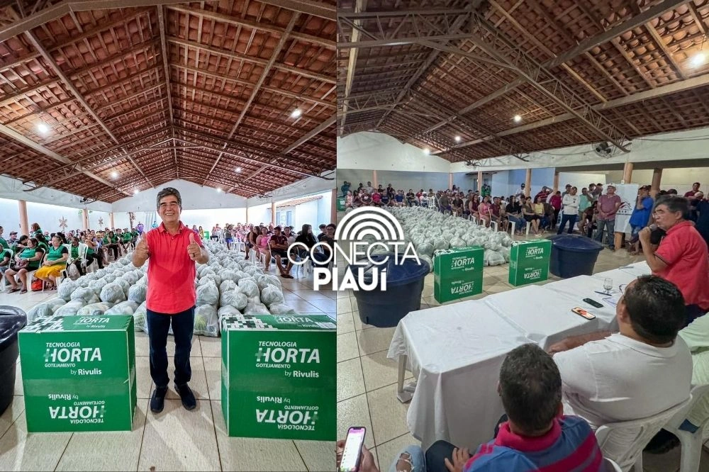 Deputado Limma entrega kits de irrigação e 5,4 toneladas de alimentos em Pedro II