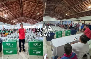 Deputado Limma entrega kits de irrigação e 5,4 toneladas de alimentos em Pedro II (Foto: Reprodução)