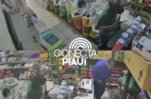 Dois homens armados assaltam loja no Bairro Formosa em Timon (Foto: Reprodução)