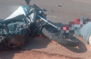 Empresário sofre acidente grave em colisão entre moto e trator na PI-477 (Foto: Reprodução)