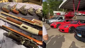 Empresário teve arsenal apreendido e levava filho adolescente a rachas em Teresina (Foto: Reprodução)