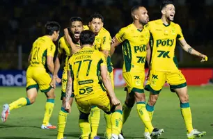 Equipe do Mirassol durante partida da Série A (JP Pinheiro/Agência Mirassol) (Foto: JP Pinheiro/ Agência Mirassol)
