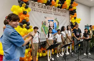 Escola Municipal E. M. Gervásio Lages Rebêlo realiza o IX Sarau de Poesia (Foto: Reprodução)