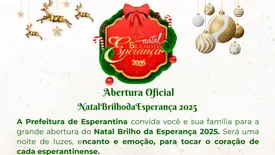 Esperantina abre o Natal Brilho da Esperança 2025 com grande festa (Foto: Reprodução)
