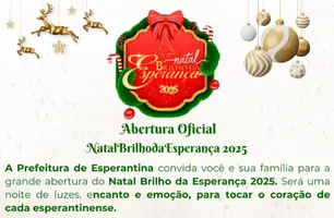 Esperantina abre o Natal Brilho da Esperança 2025 com grande festa (Foto: Reprodução)