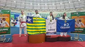 Estudante da rede estadual vence bicampeonato brasileiro Interclubes de Karatê (Foto: Ascom Seduc)
