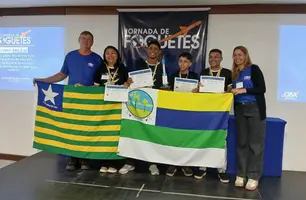 Estudantes de Porto conquistam medalha de ouro na 80ª Jornada de Foguetes no RJ (Foto: Reprodução)