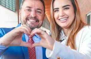 Fábio Novo e Bárbara do Firmino (Foto: Reprodução)