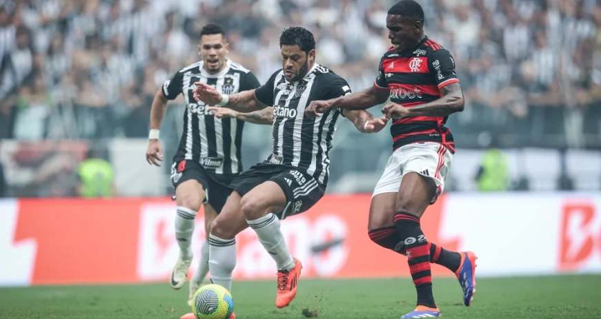 Final da Copa do Brasil, na Arena MRV, entre Flamengo e Atlético MG
