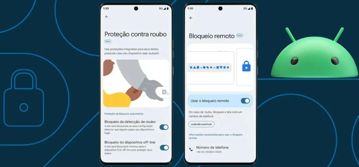 Google lança recurso 'Proteção contra roubo' em celulares Android no Brasil