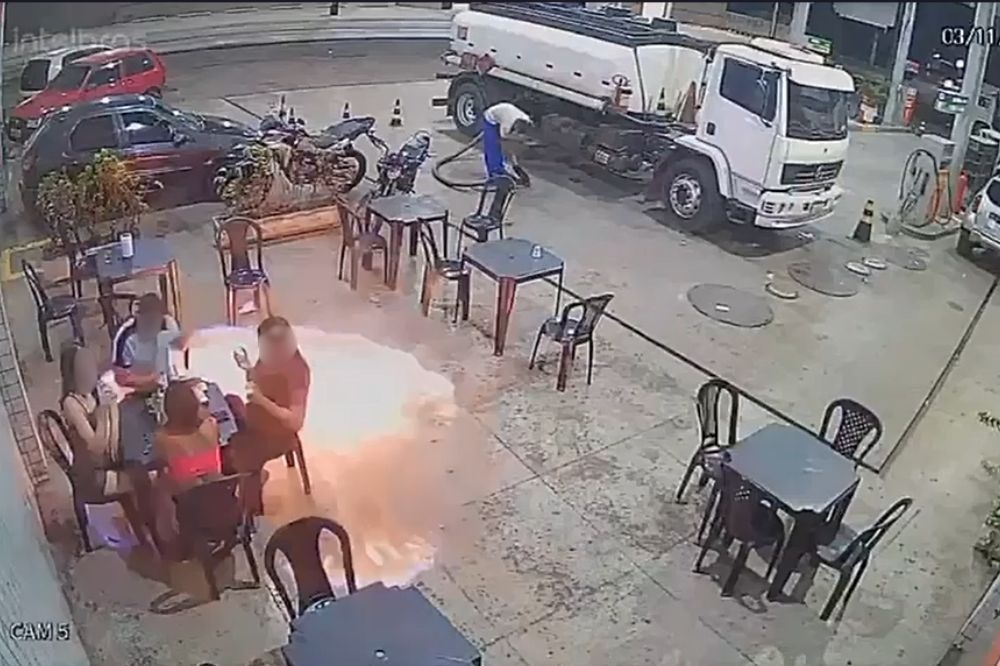 Homem acende cigarro ao lado de caminhão de combustível e incendeia posto em Timon