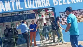 Homem armado com facão invade creche e ameça mulher em Parnaíba (Foto: Reprodução)