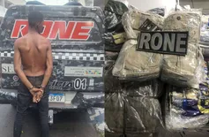 Homem é preso após arrombar loja e furtar 85 bermudas no Centro de Teresina