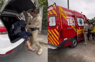 Homem é preso após esfaquear ex-companheira no peito e na cabeça em SC (Foto: Reprodução)