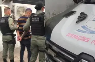 Homem é preso em conveniência após tentar descartar arma em Teresina (Foto: Reprodução)