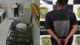 Homem é preso suspeito de furtar carne de escola pública em Oeiras (Foto: Divulgação/Polícia Civil)