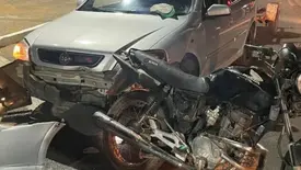 Homem embriagado colide com carro e é flagrado com moto roubada em Paulistana (Foto: Reprodução)
