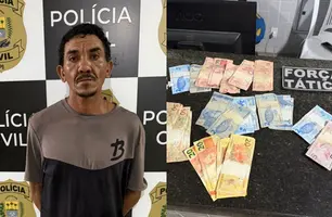 Homem invadiu panificadora para fugir da PM é preso com drogas em Campo Maior (Foto: Reprodução)