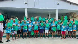 Idosos de Passagem Franca ganham sacolas personalizadas para viagem de lazer (Foto: Reprodução)
