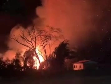 Incêndio mobiliza moradores em Divinópolis, zona rural de União