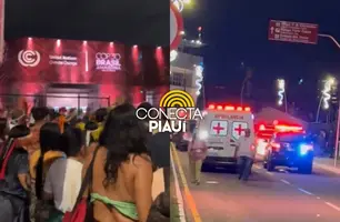 Indígenas ocupam a Blue Zone no segundo dia da COP30 em Belém (Foto: Conecta Piauí)