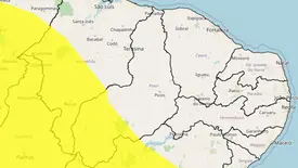 INMET emite alerta de chuvas intensas e ventos fortes no Piauí (Foto: Reprodução)