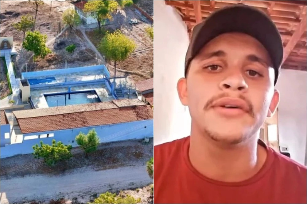 Jovem é encontrado desacordado no fundo de piscina e sofre lesão na coluna