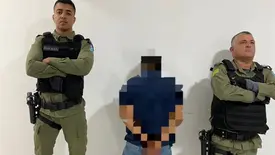 Jovem é preso por ameaçar e perturbar sossego de idoso na cidade de Pio IX (Foto: Reprodução)