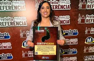 Kailanne Oliveira recebe Prêmio Prefeita Referência 2025 pela atuação na saúde (Foto: Reprodução)