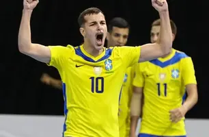 Léo Brandão, do CAP, comemora título em cima da Venezuela (Foto: Conmebol)