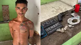 'Lorin' suspeito de vender drogas em casa perto de delegacia é preso em Teresina (Foto: Divulgação/Polícia Civil)