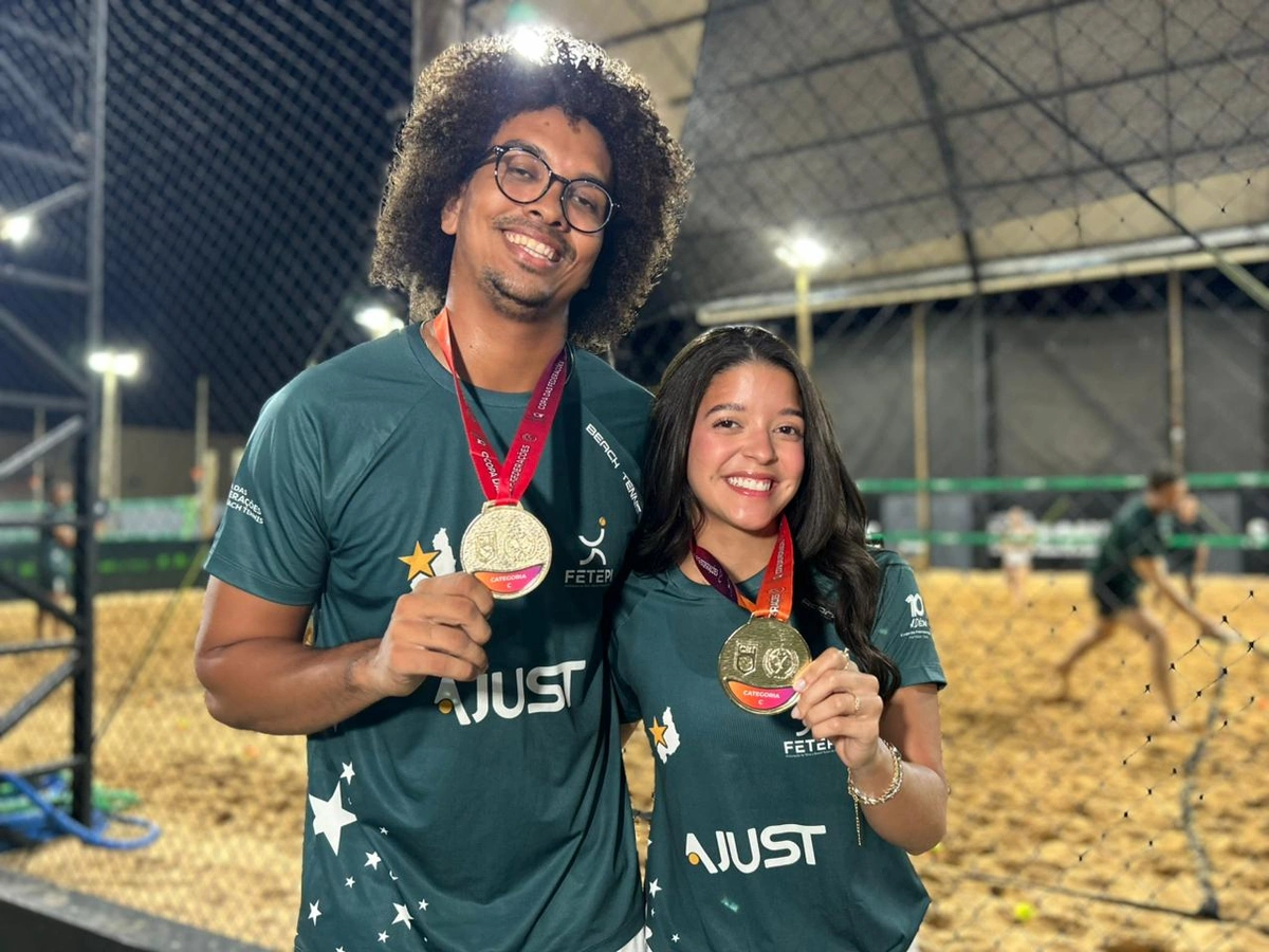 Luis Vitor e Duda Vasconcelos - Dupla campeã da categoria C