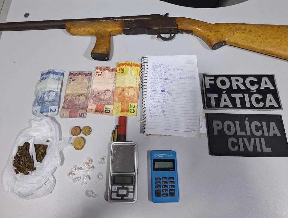 Material ilícito apreendido