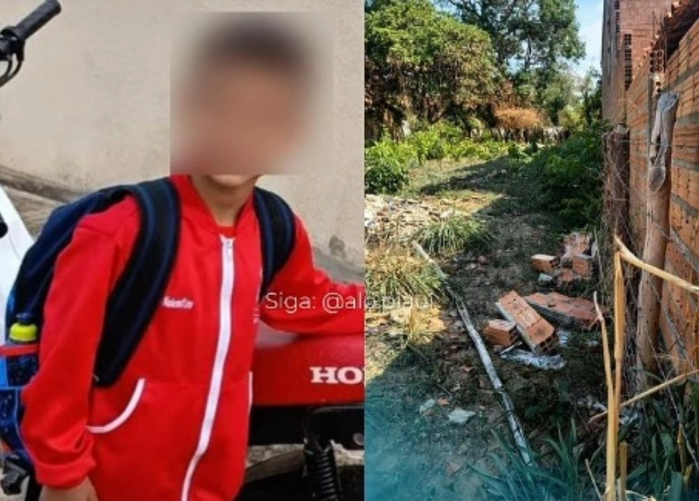 Menino de 7 anos morre após ser atingido por muro que desabou em Floriano